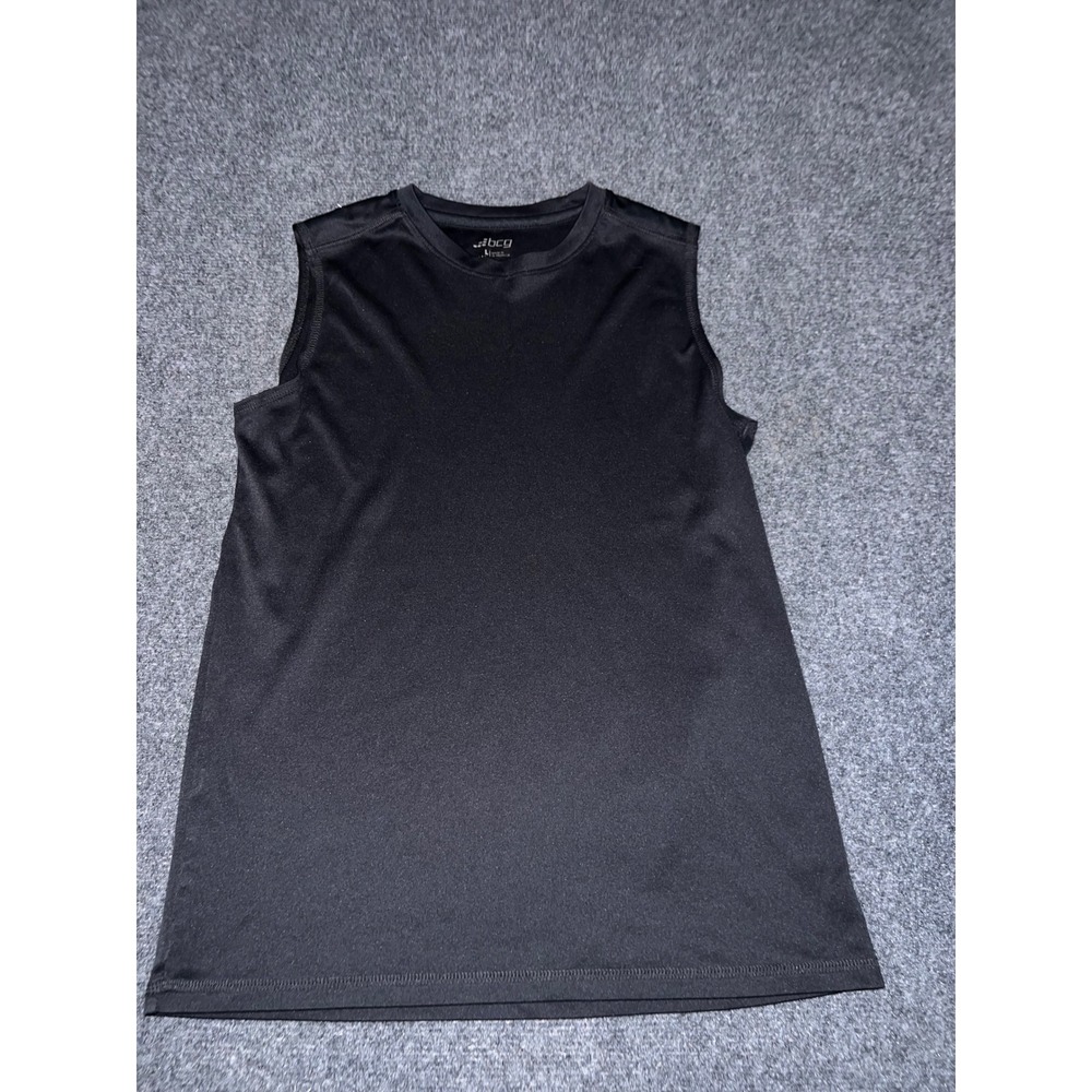 BCG Mens Active Muscle Tank Top Large Black Sleeveless Performance Shirt